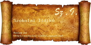 Szokolai Ildikó névjegykártya